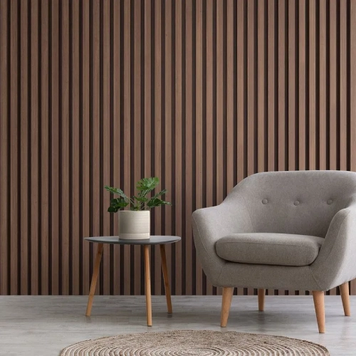 Wooden wall cladding