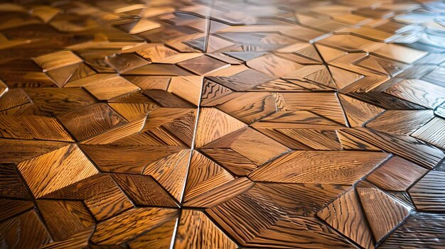 geometric wood flooring