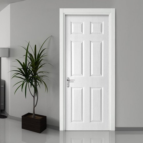 white hardwood doors