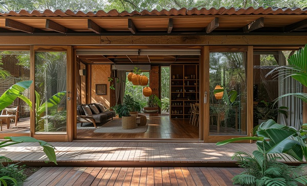 تصاميم مظلات حدائق خشبية​