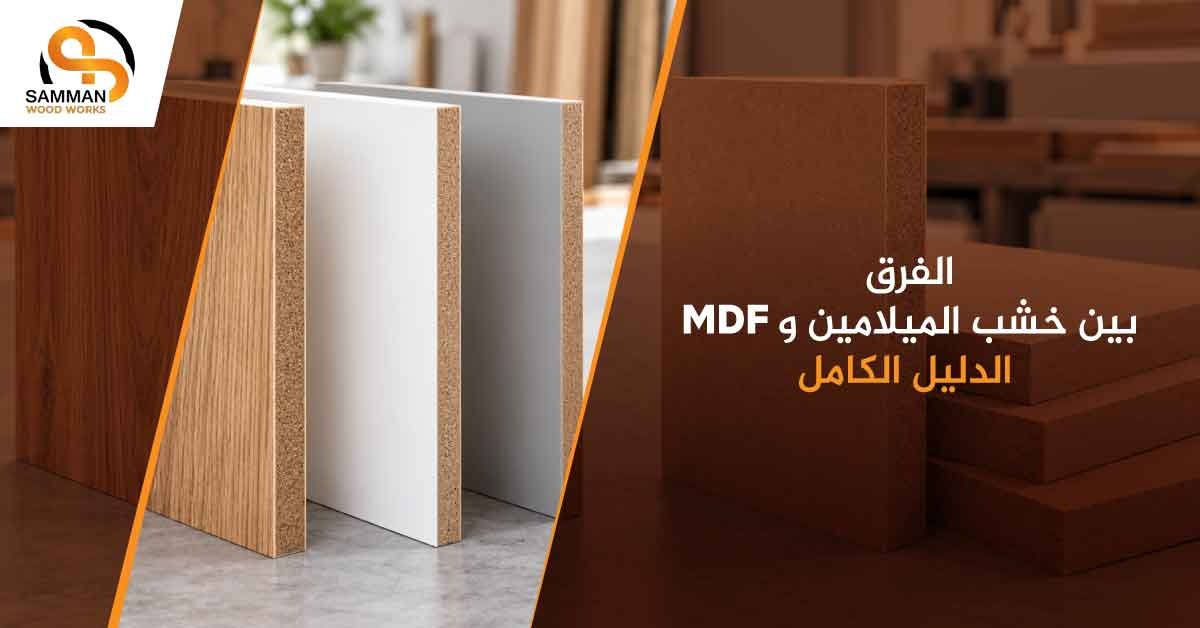 الفرق بين خشب الميلامين وmdf
